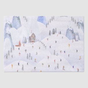 Schneeschuhwandern zu Weihnachten Schneeschuhwande Seidenpapier