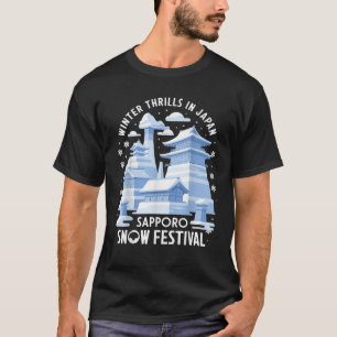 Schneeskulpturen Sapporo Japan T-Shirt