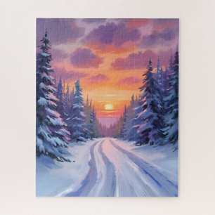 Schneesonntag Winterliche Berglandschaft