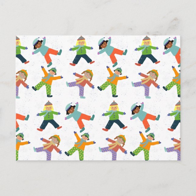 Schneestag Postkarte (Vorderseite)