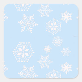 Schneestag Quadratischer Aufkleber