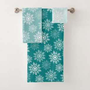 Schneestars - Weihnachtshandtuch - Set