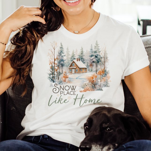 Schneestelle wie Zuhause, Weihnachten in der Bergh T-Shirt (Von Creator hochgeladen)
