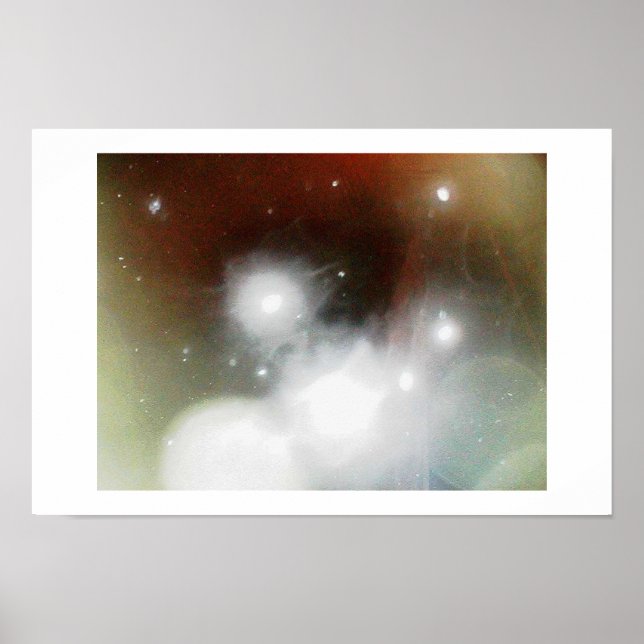Schneesturm Abstraktion I Poster (Vorne)