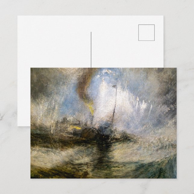 Schneesturm | JMW Turner | Postkarte (Vorne/Hinten)