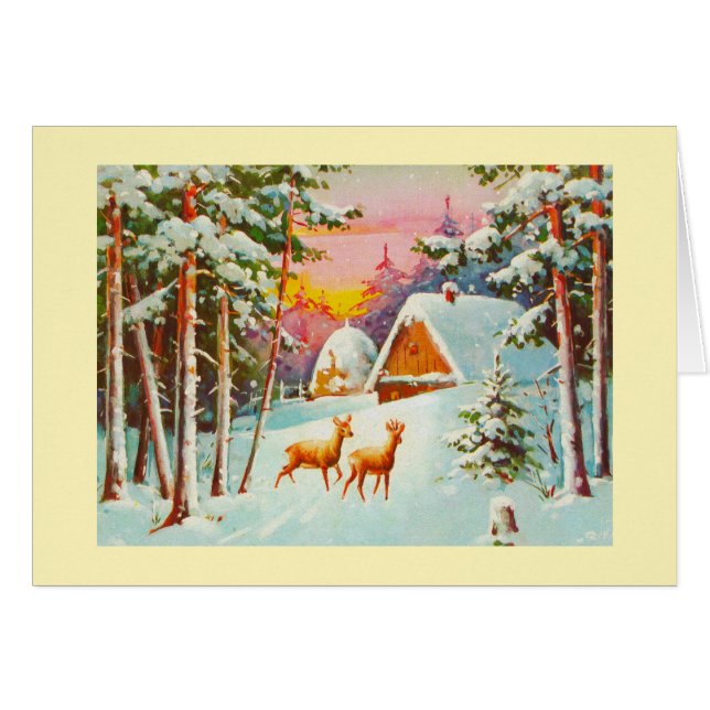 Schneeszene (Vorderseite (Horizontal))