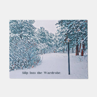 Schneeszene Fußmatte