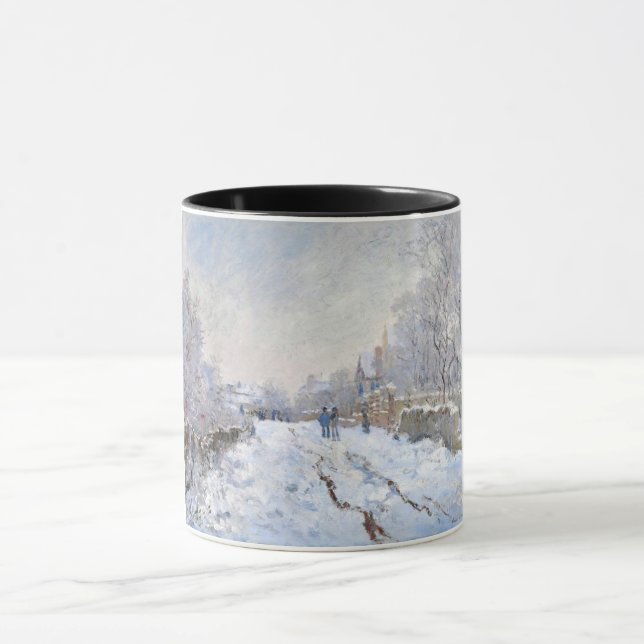 Schneeszene-Monet Tasse (Zentrum)