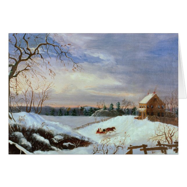 Schneeszene, Neu-England (Vorderseite (Horizontal))