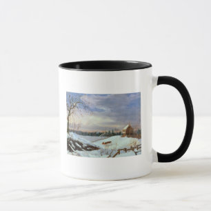 Schneeszene, Neu-England Tasse
