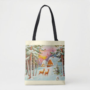 Schneeszene Tasche