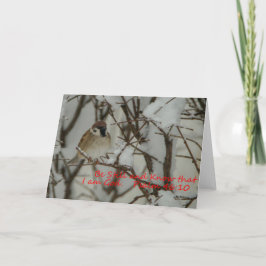 Schneeszene und Schrift Karte