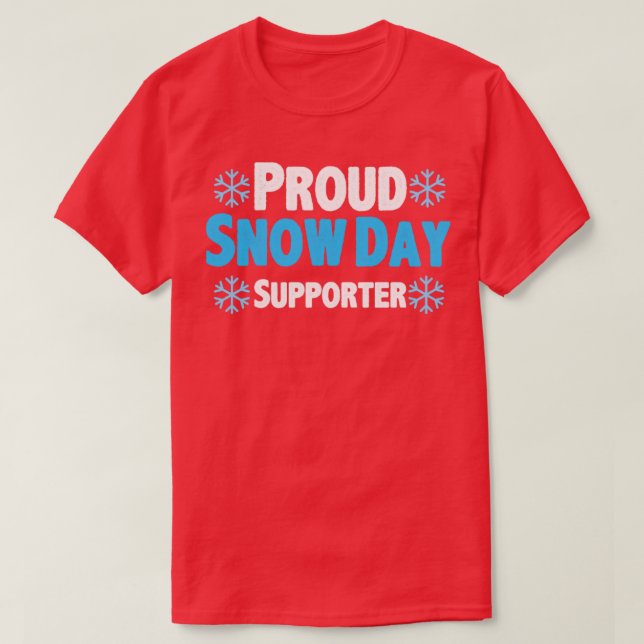 Schneetag-Anhänger T-Shirt (Design vorne)