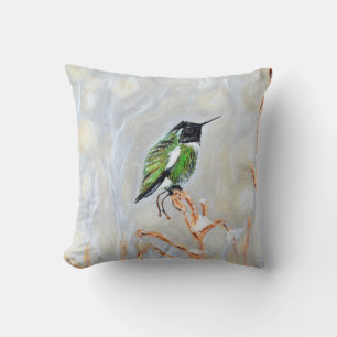 Schneetag Hummingbird Painting Postcard Kissen