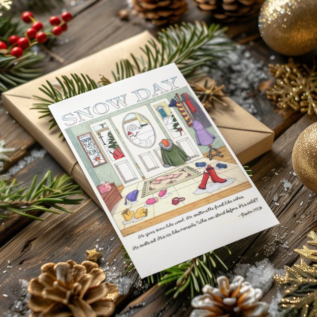 Schneetag Inspiration Postkarte (Von Creator hochgeladen)