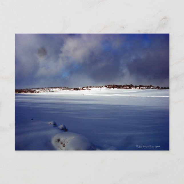 Schneetag Postkarte (Vorderseite)