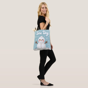 Schneetag-Schneemann Süße Tragetasche Tasche