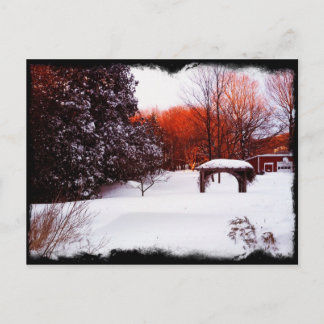 Schneetag Vermont 2011 Postkarte