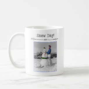 Schneetag Vintage Tasse