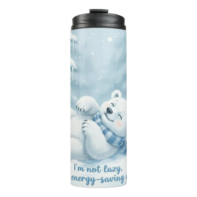 Schneetagesschlaf Thermosbecher (Vorderseite)