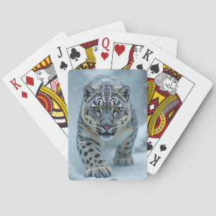 Schneetiger spielkarten