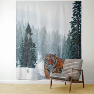 Schneetiger Wandteppich