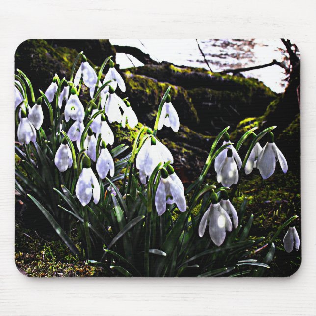 Schneeverfahren am Hafren Mousemat Mousepad (Vorne)