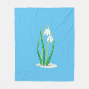 Schneeverfahren im Schnee Fleecedecke