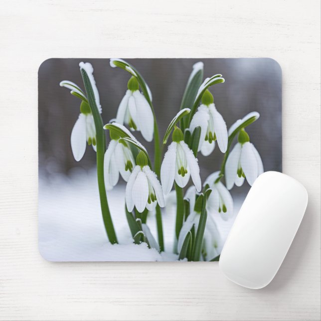 Schneeverfahren im Schnee Mousepad (Mit Mouse)