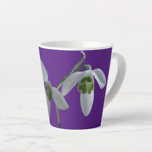 Schneeverfahren Kust. Lila Latte Tasse