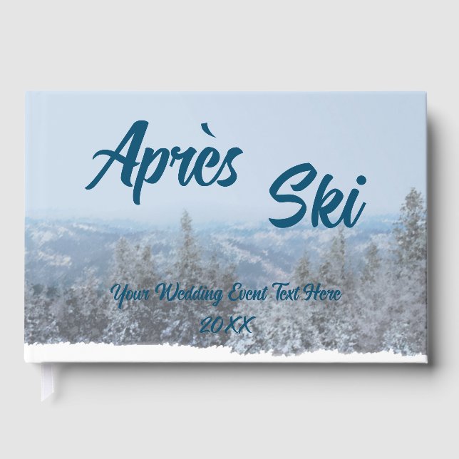 Schneewald Apres Ski Wedding Event Gästebuch (Vorderseite)