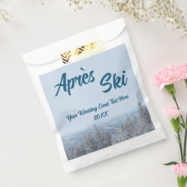 Schneewald Apres Ski Wedding Event Geschenktütchen (Versiegelt)