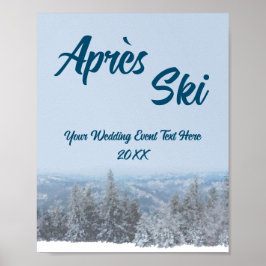 Schneewald Apres Ski Wedding Event Poster