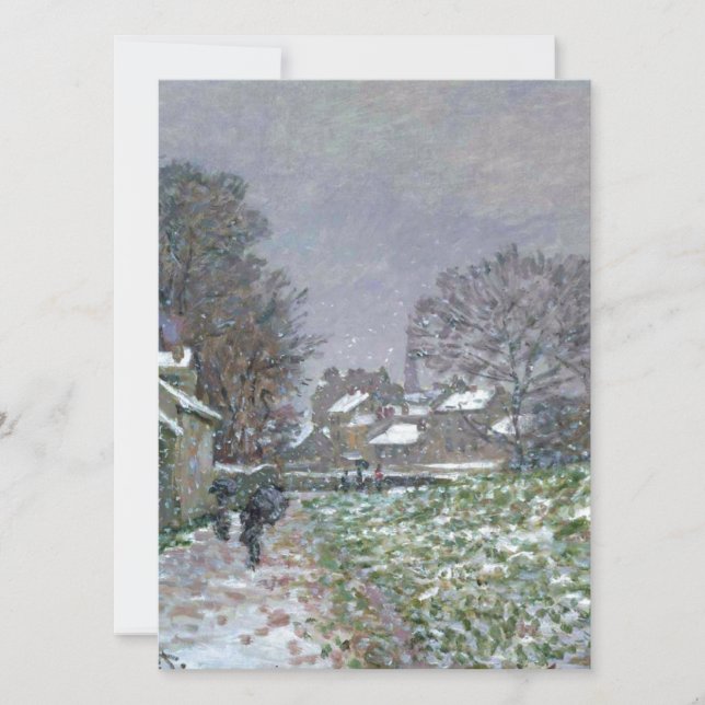 Schneeweg in Argenteuil (Vorderseite)