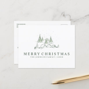 Schneeweihdorf Feiertagspostkarte