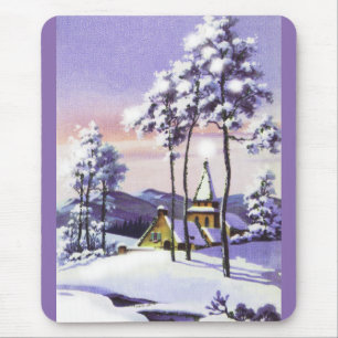 Schneeweihnacht Mousepad