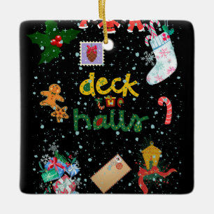 Schneeweihnachtliche Ornament