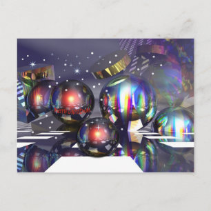 Schneeweihnachtskarte Feiertagspostkarte