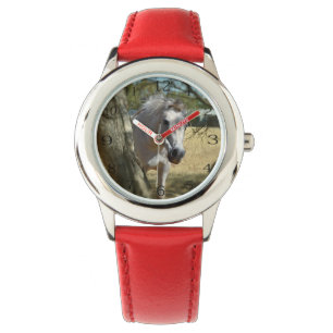 "Schneeweiß: Das majestätische Steed" Armbanduhr