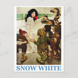 Schneeweiß und die sieben Zwerge Postkarte