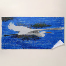 Schneeweißkopf Strandtuch