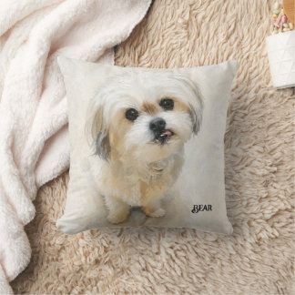 Schneewhite Malshi Kissen