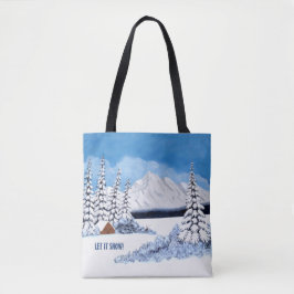 Schneewinter Szene Tasche