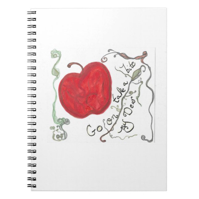 Schneewittchen Apfel Notizbuch  Notizblock (Vorderseite)