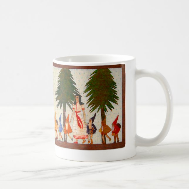 Schneewittchen und die Schale mit sieben Zwergen Kaffeetasse (Rechts)