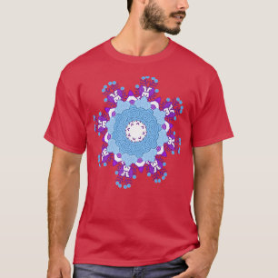 Schneewolke-Blume Winter T-Shirt