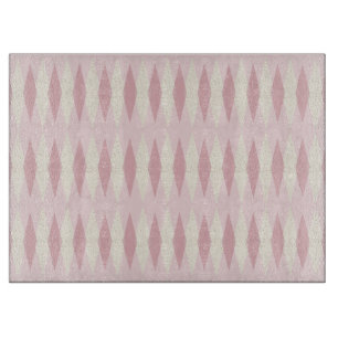 Schneidbrett im Mid-Century-Modern-Stil mit rosa A Schneidebrett