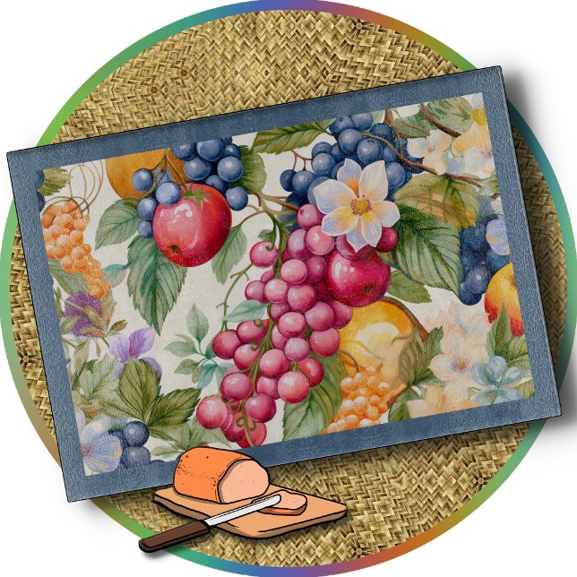 SCHNEIDBRETT - Überzogen mit farbenfrohem Obst Schneidebrett (Von Creator hochgeladen)
