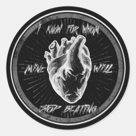 Schneide mich auf runder aufkleber