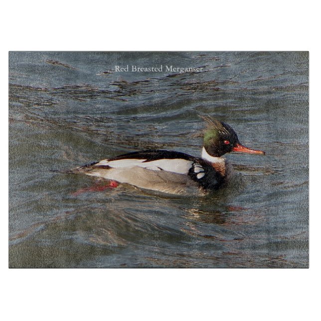 Schneidebrett aus Red Breastes Merganser (Vorderseite)